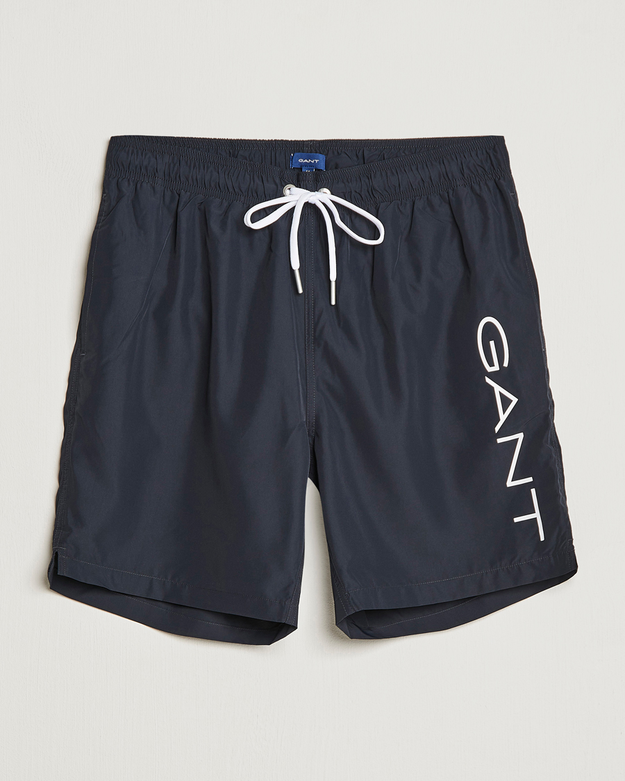 Herren | Badehosen | GANT | Lightweight Logo Swimshorts Black