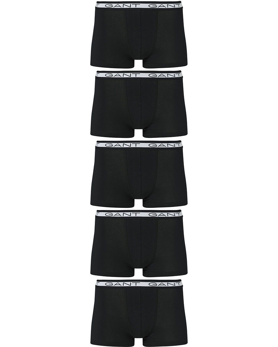 Herren | Unterwäsche | Gant | 5-Pack Trunks Black