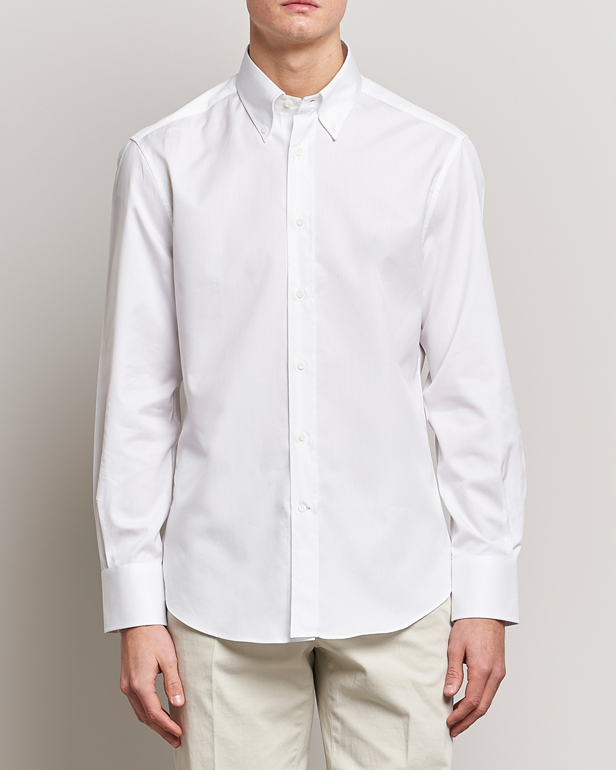 Herren | Freizeithemden | Brunello Cucinelli | Slim Fit Button Down Shirt White