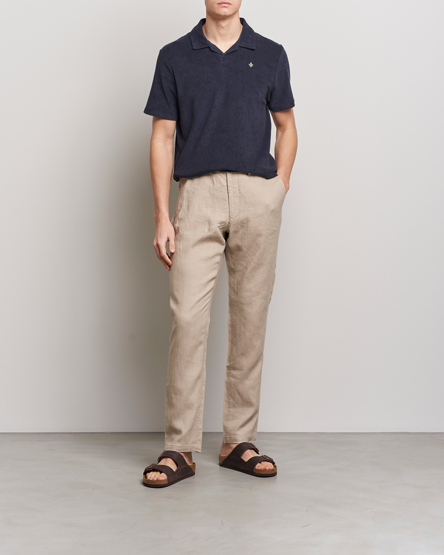 Herren | Poloshirts | Morris | Delon Terry Jersey Polo Old Blue