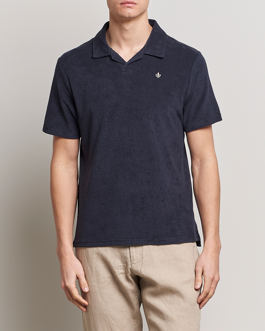 Herren | Poloshirts | Morris | Delon Terry Jersey Polo Old Blue
