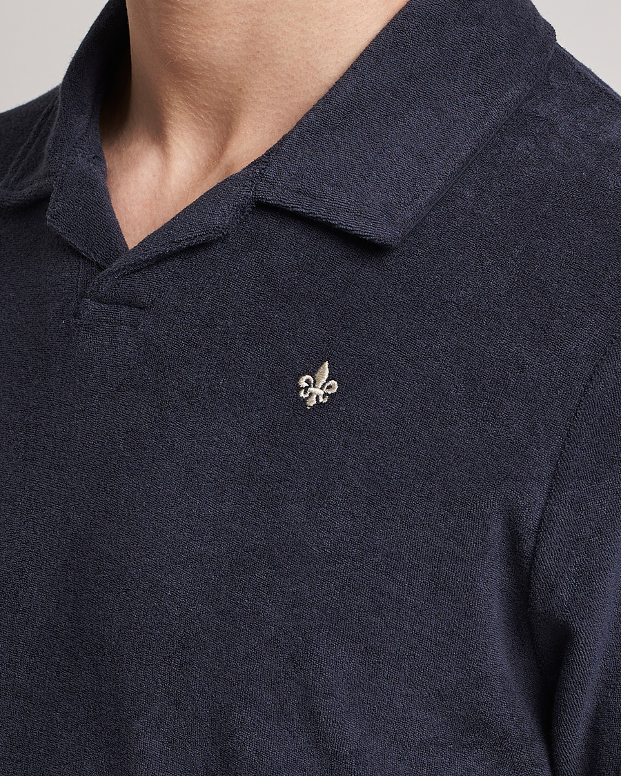 Herren | Poloshirts | Morris | Delon Terry Jersey Polo Old Blue