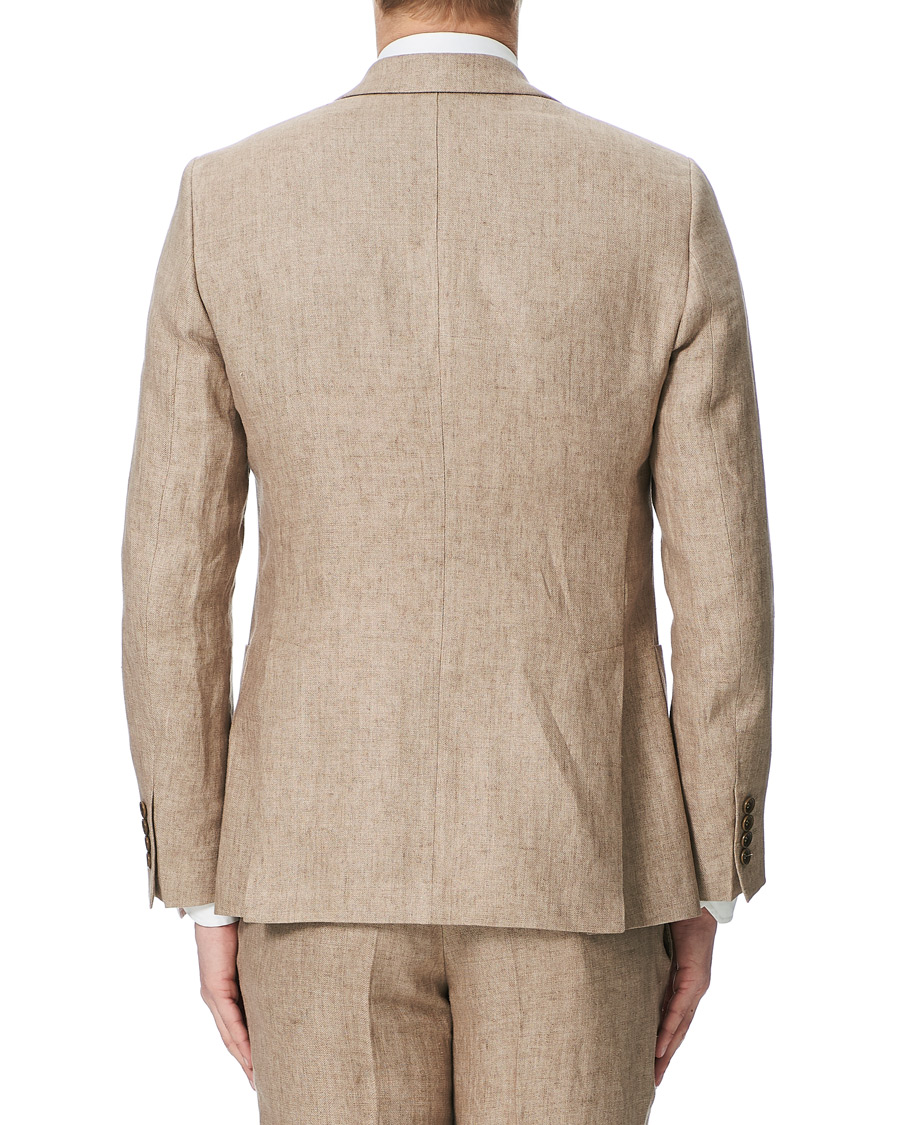 Herren | Sakkos | Morris | Sebastian Linen Patch Pocket Blazer Khaki