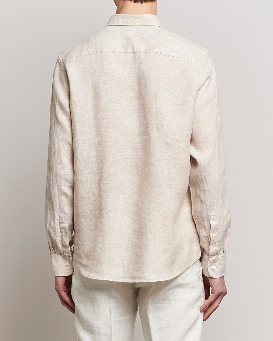 Herren | Hemden | Morris | Douglas Linen Button Down Shirt Khaki