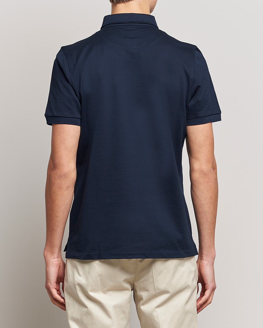 Herren | Poloshirts | Stenströms | Cotton Polo Shirt Navy