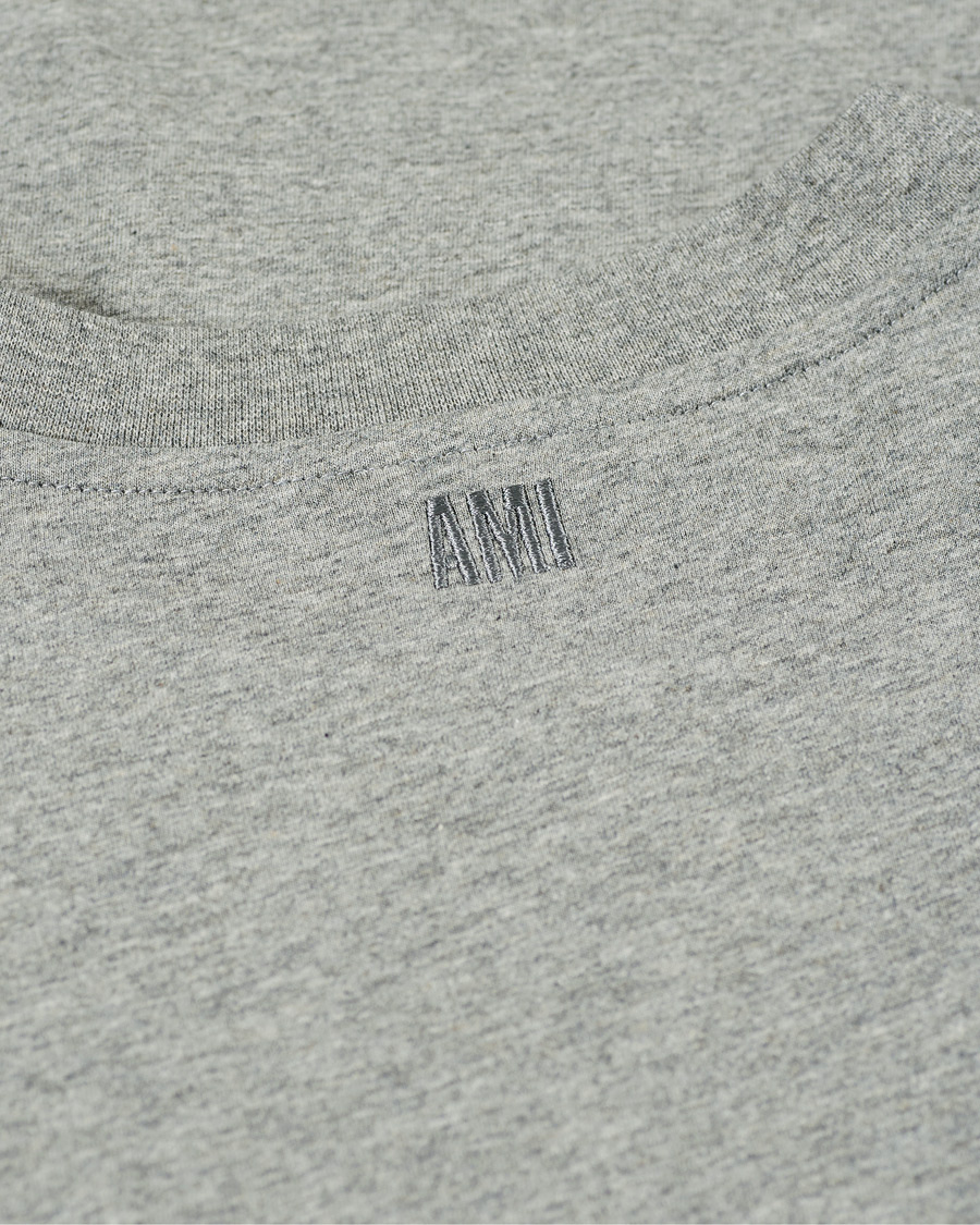 Herren | T-Shirts | AMI | Heart Short Sleeve Tee Heather Grey