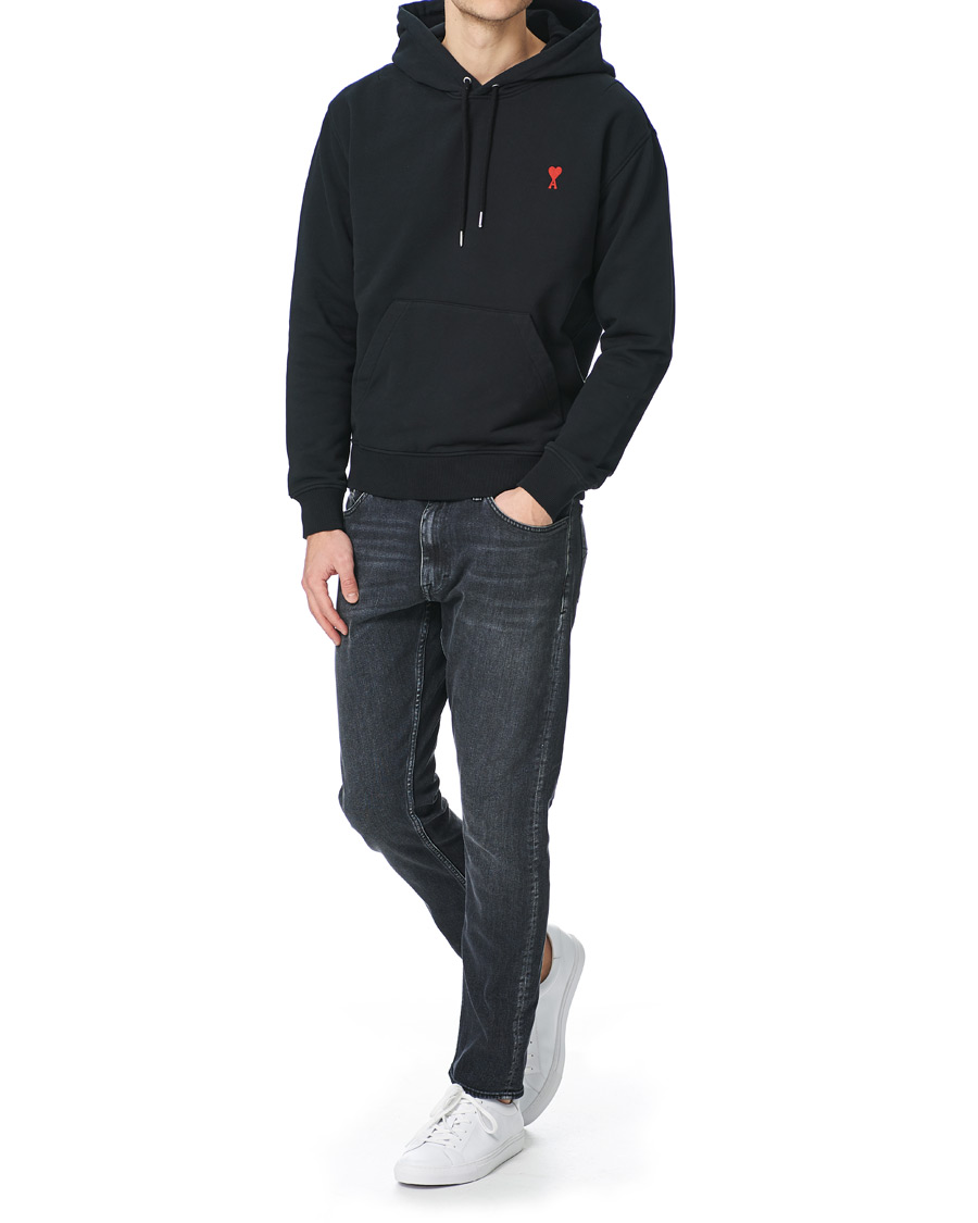 Herren | Pullover | AMI | Heart Logo Hoodie Black
