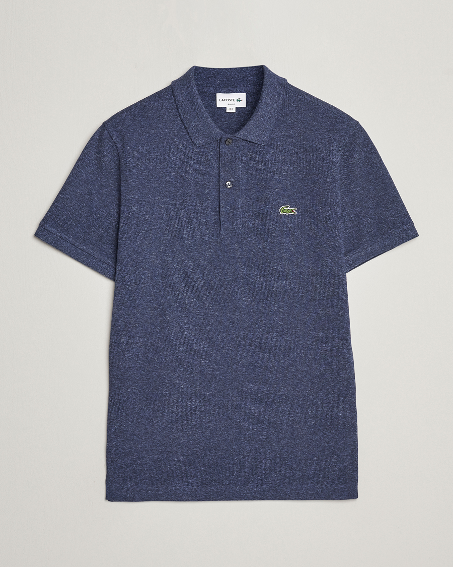 Herren | Poloshirts | Lacoste | Slim Fit Polo Piké Heather Nebula