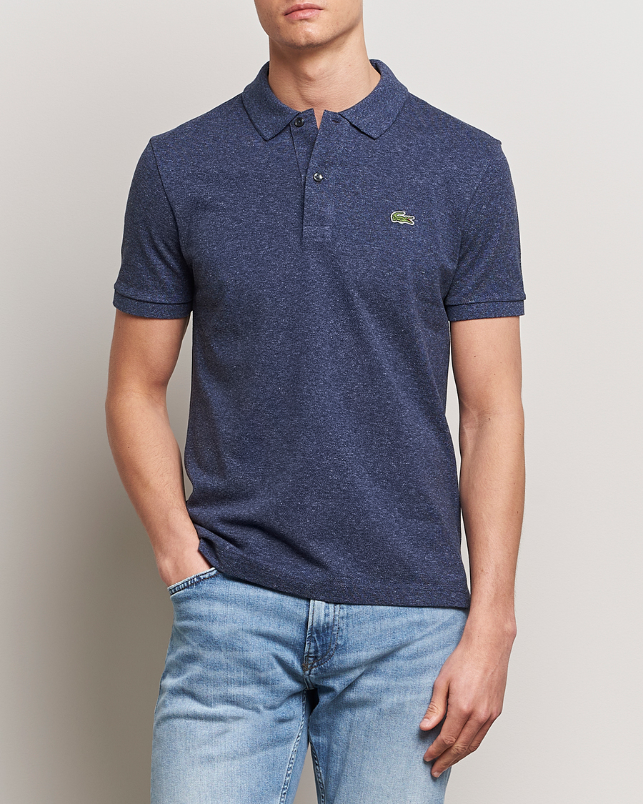 Herren | Poloshirts | Lacoste | Slim Fit Polo Piké Heather Nebula