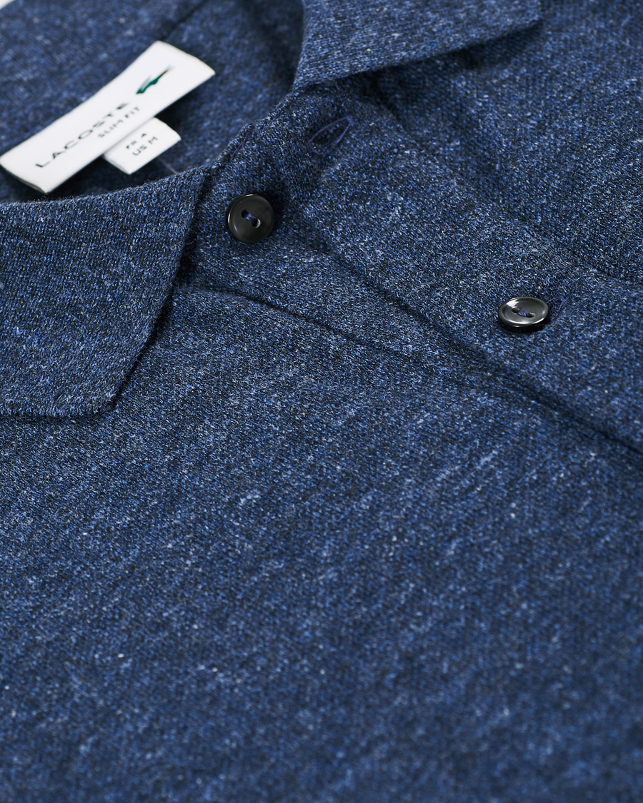 Herren | Poloshirts | Lacoste | Slim Fit Polo Piké Heather Nebula