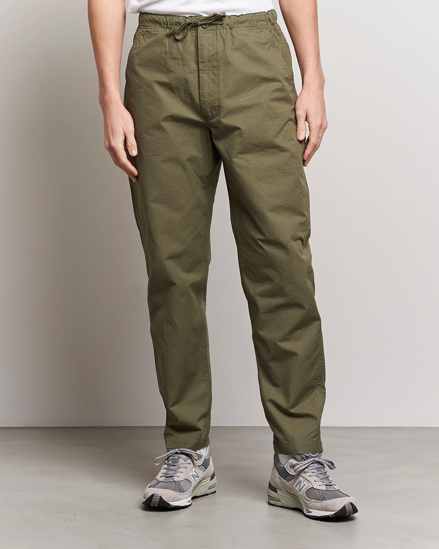 Herren | Drawstring-Hosen | orSlow | New Yorker Pants Army Green