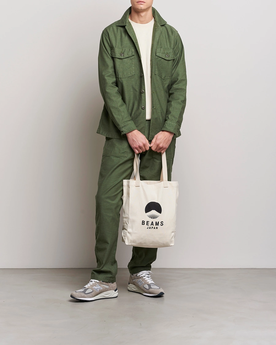 Herren | Hemden | orSlow | Cotton Sateen US Army Overshirt Green