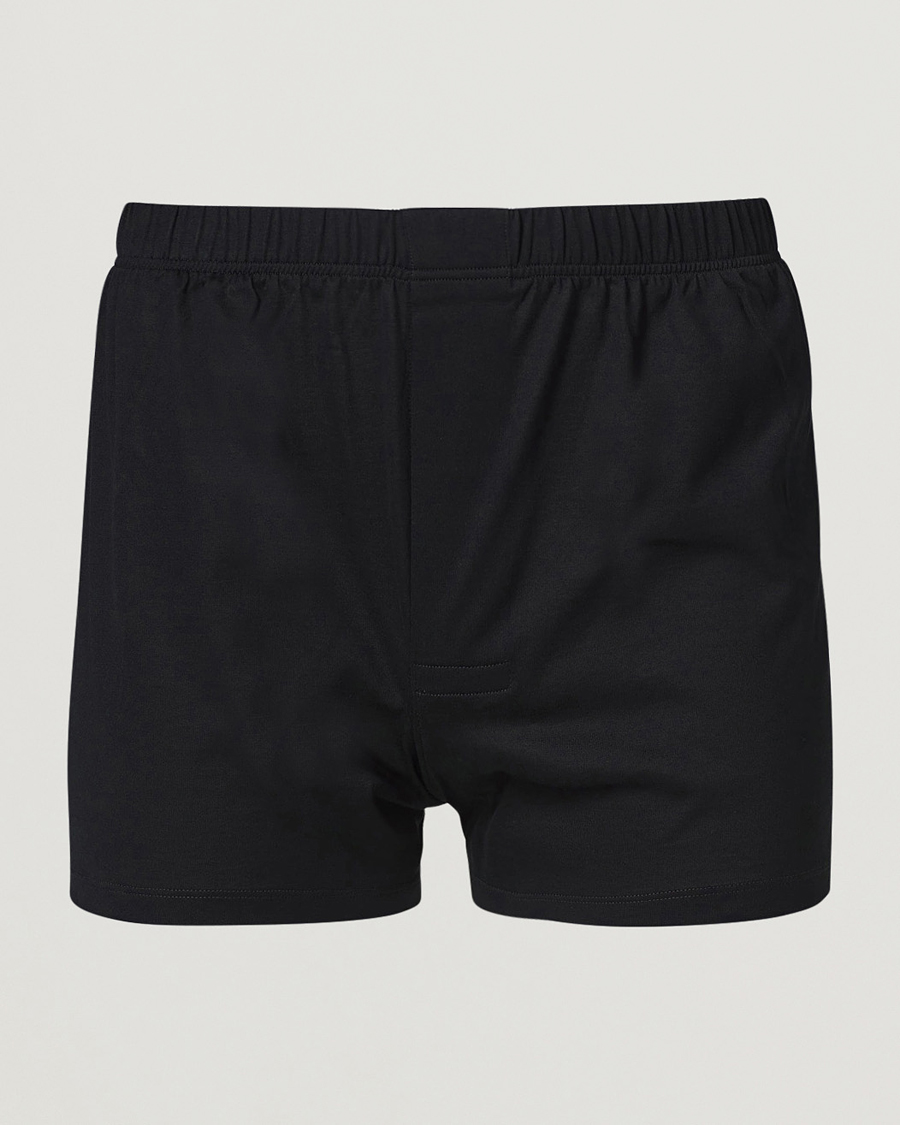Herren | Unterwäsche | Bresciani | Cotton Boxer Brief Black