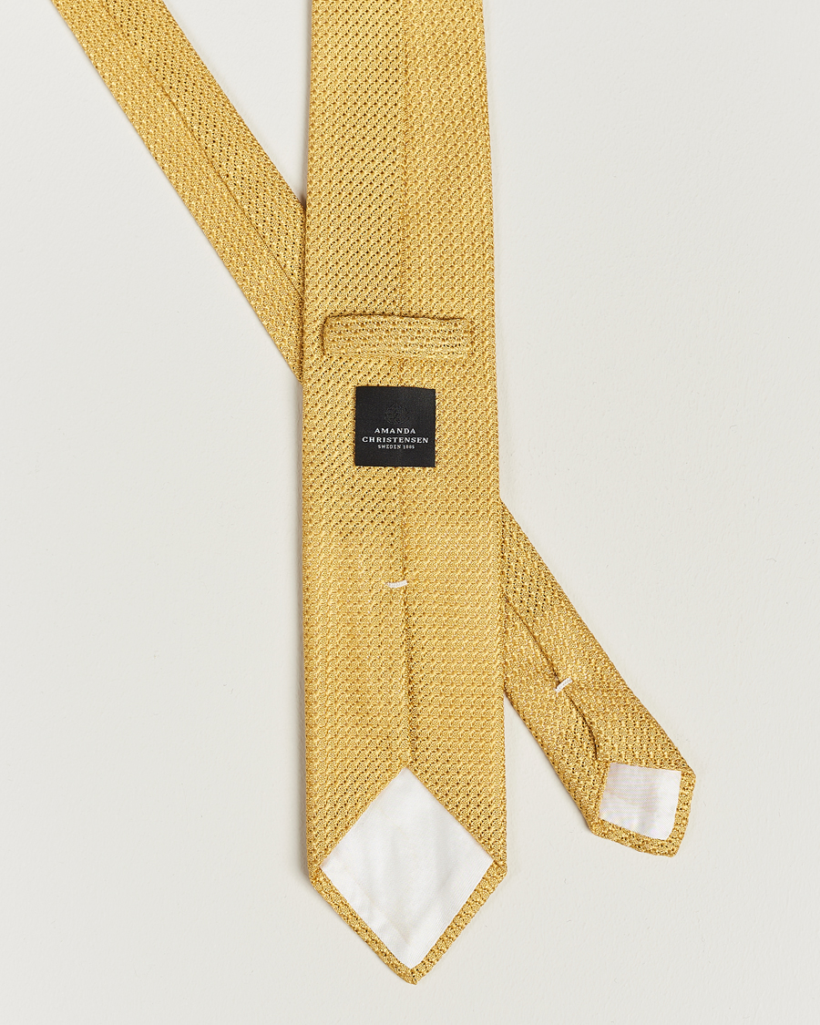 Herren | Amanda Christensen Silk Grenadine 8 cm Tie Lemon | Amanda Christensen | Silk Grenadine 8 cm Tie Lemon