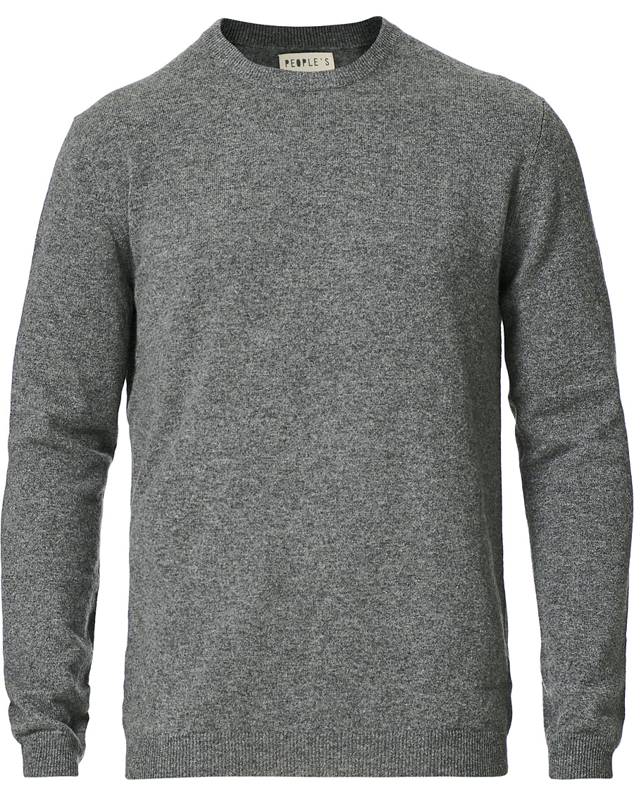 Herren | Pullover | People's Republic of Cashmere | Cashmere Roundneck Heather Grey
