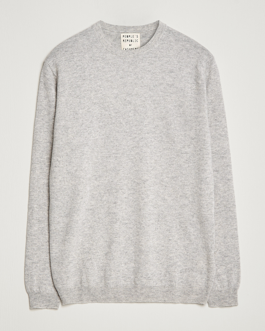 Herren | Pullover | People's Republic of Cashmere | Cashmere Roundneck Ash Grey