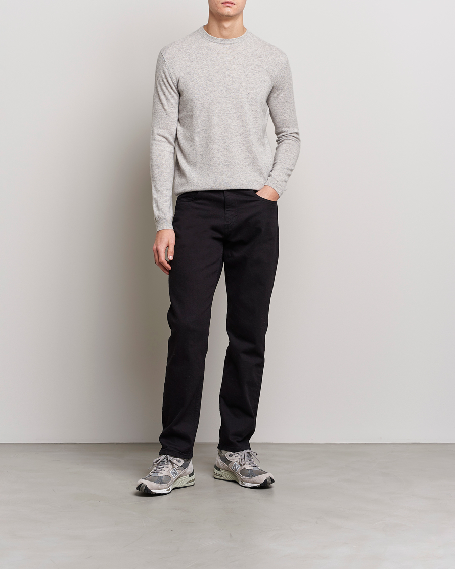 Herren | Pullover | People's Republic of Cashmere | Cashmere Roundneck Ash Grey