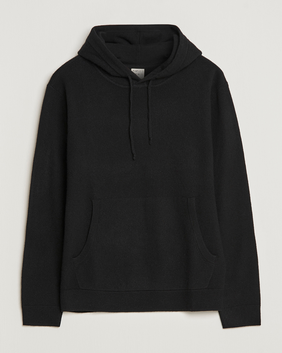 Herren | Pullover | People's Republic of Cashmere | Cashmere Hoodie Black