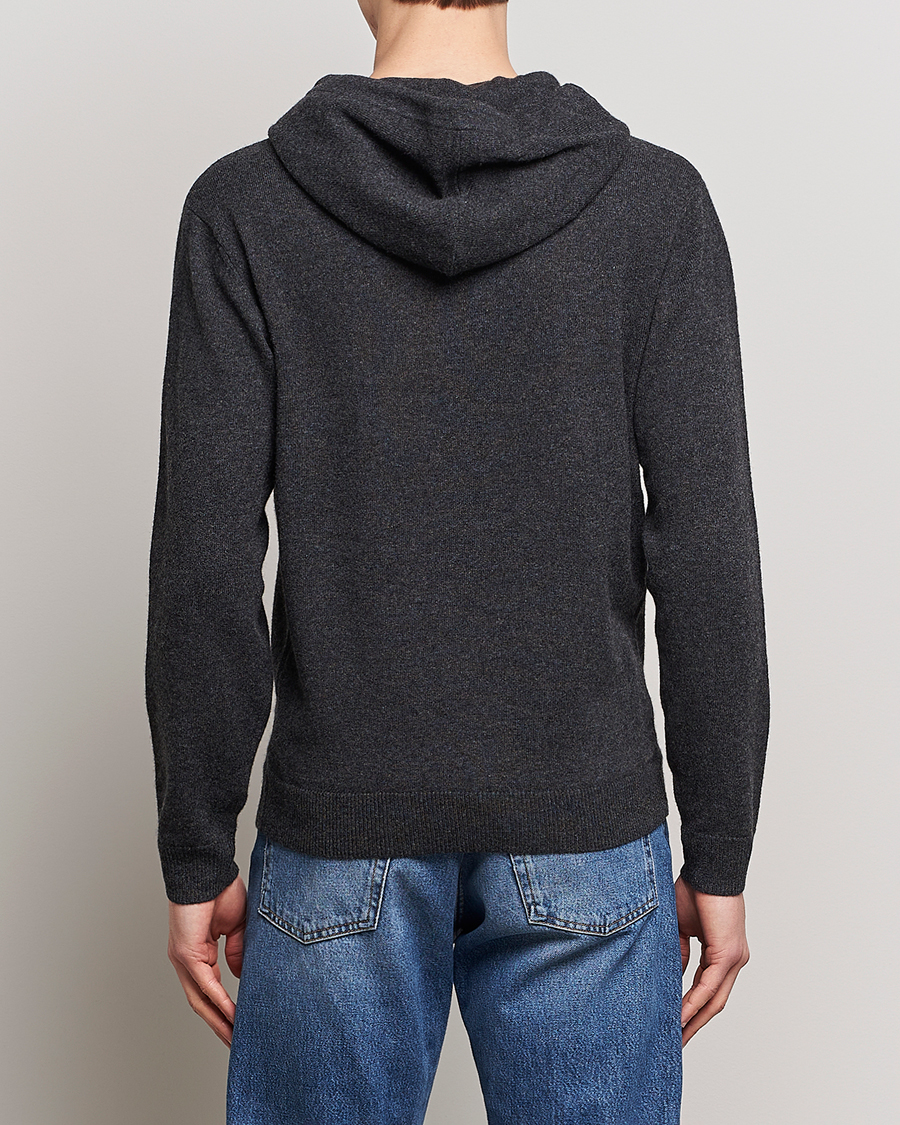 Herren | Pullover | People's Republic of Cashmere | Cashmere Hoodie Dark Grey