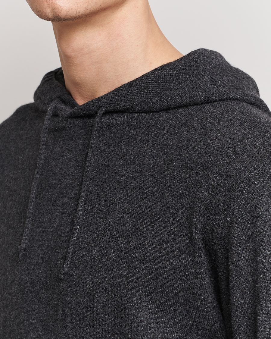 Herren | Pullover | People's Republic of Cashmere | Cashmere Hoodie Dark Grey