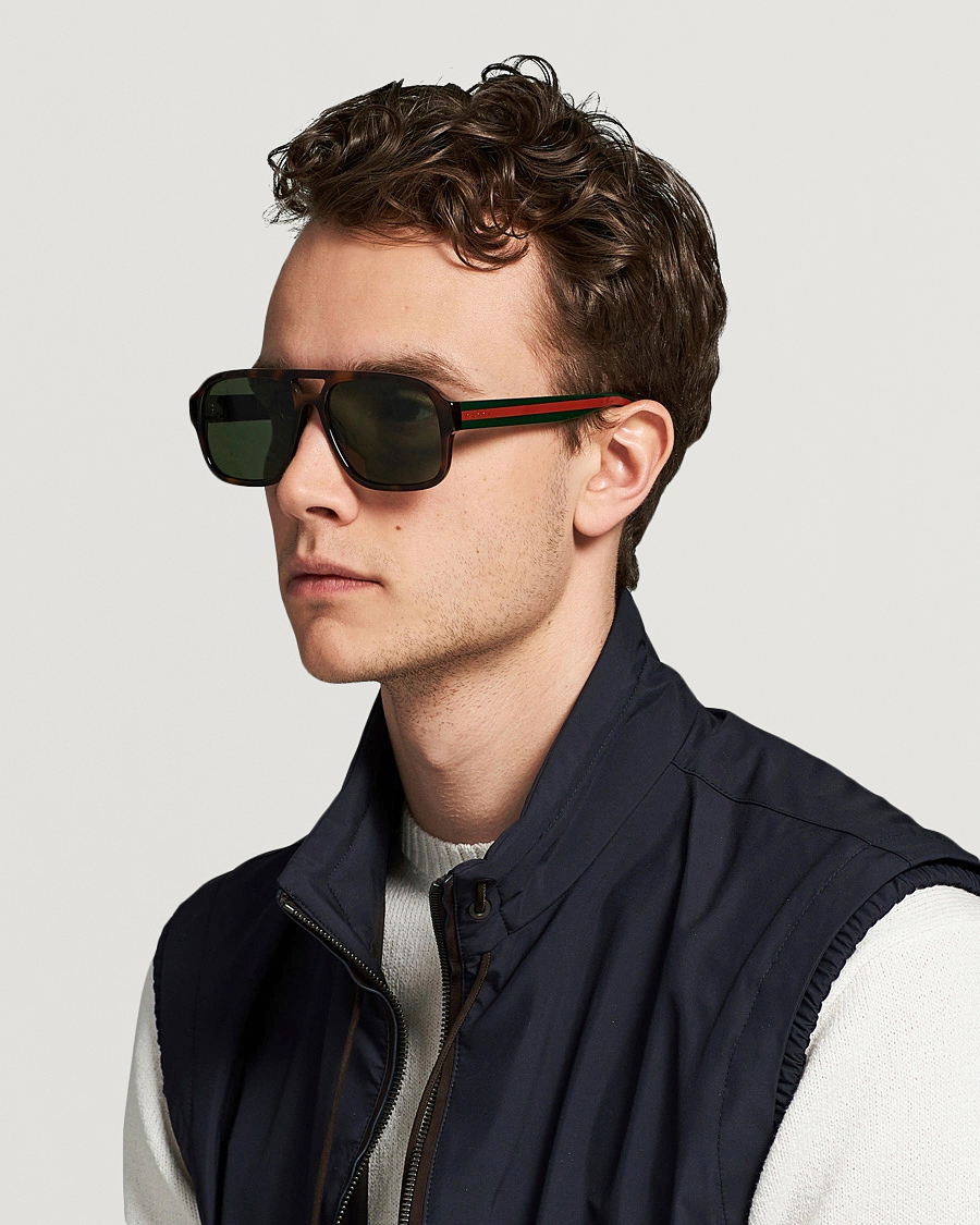 Herren | Gucci GG0925S Sunglasses Havana/Green | Gucci | GG0925S Sunglasses Havana/Green