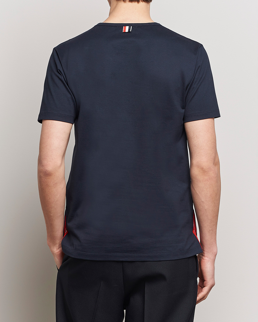 Herren | T-Shirts | Thom Browne | Short Sleeve Pocket T-Shirt Navy