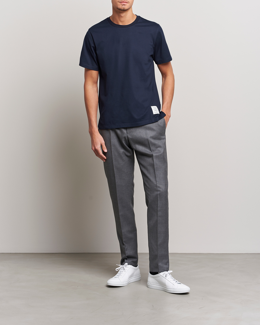 Herren | T-Shirts | Thom Browne | Relaxed Fit T-Shirt Navy
