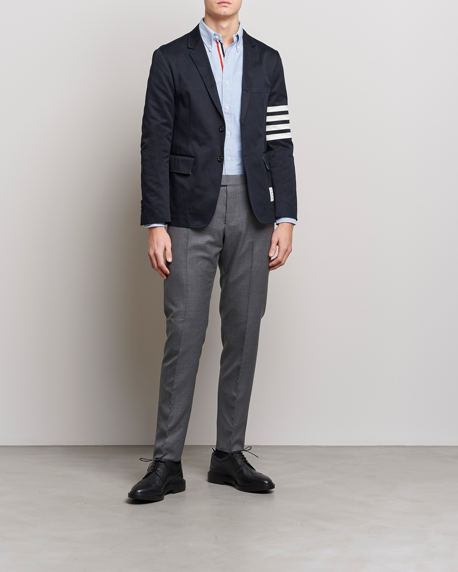 Herren | Sakkos | Thom Browne | Unconstructed Cotton Blazer Navy