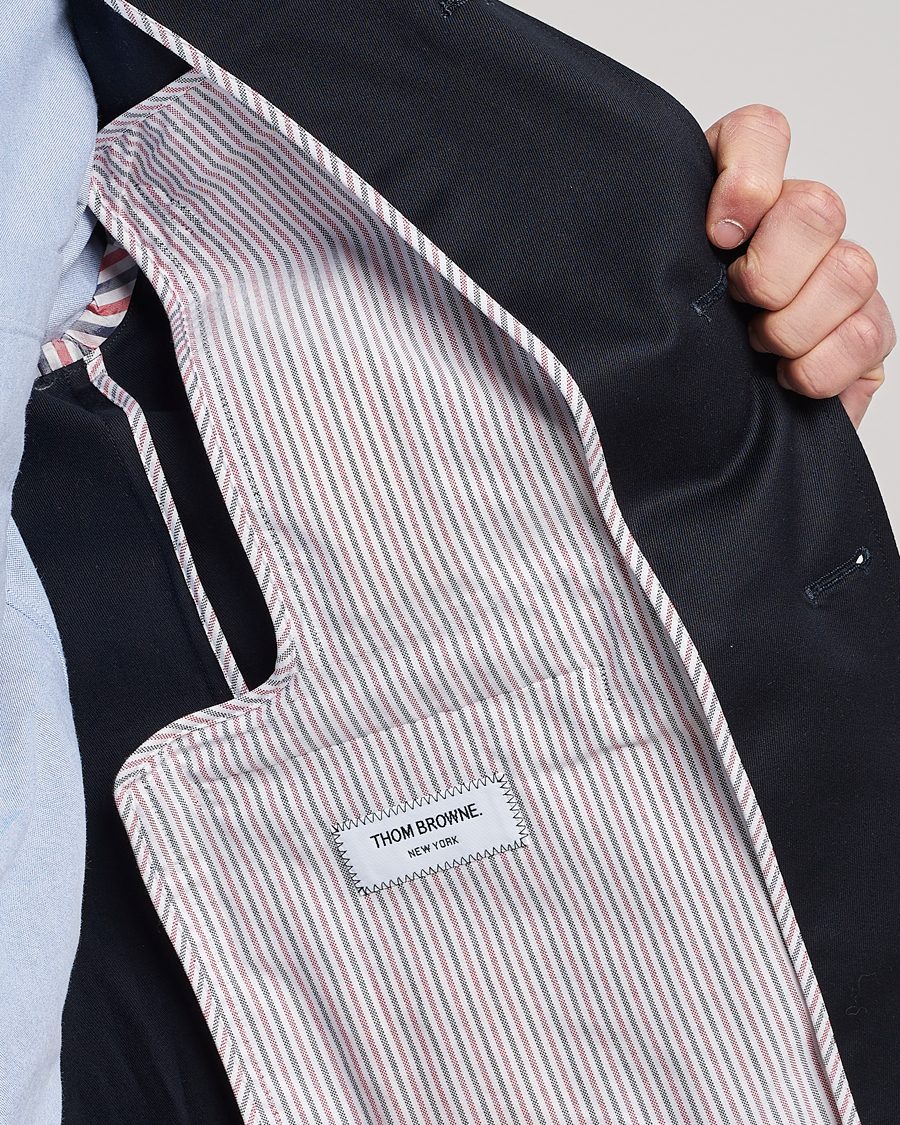 Herren | Sakkos | Thom Browne | Unconstructed Cotton Blazer Navy