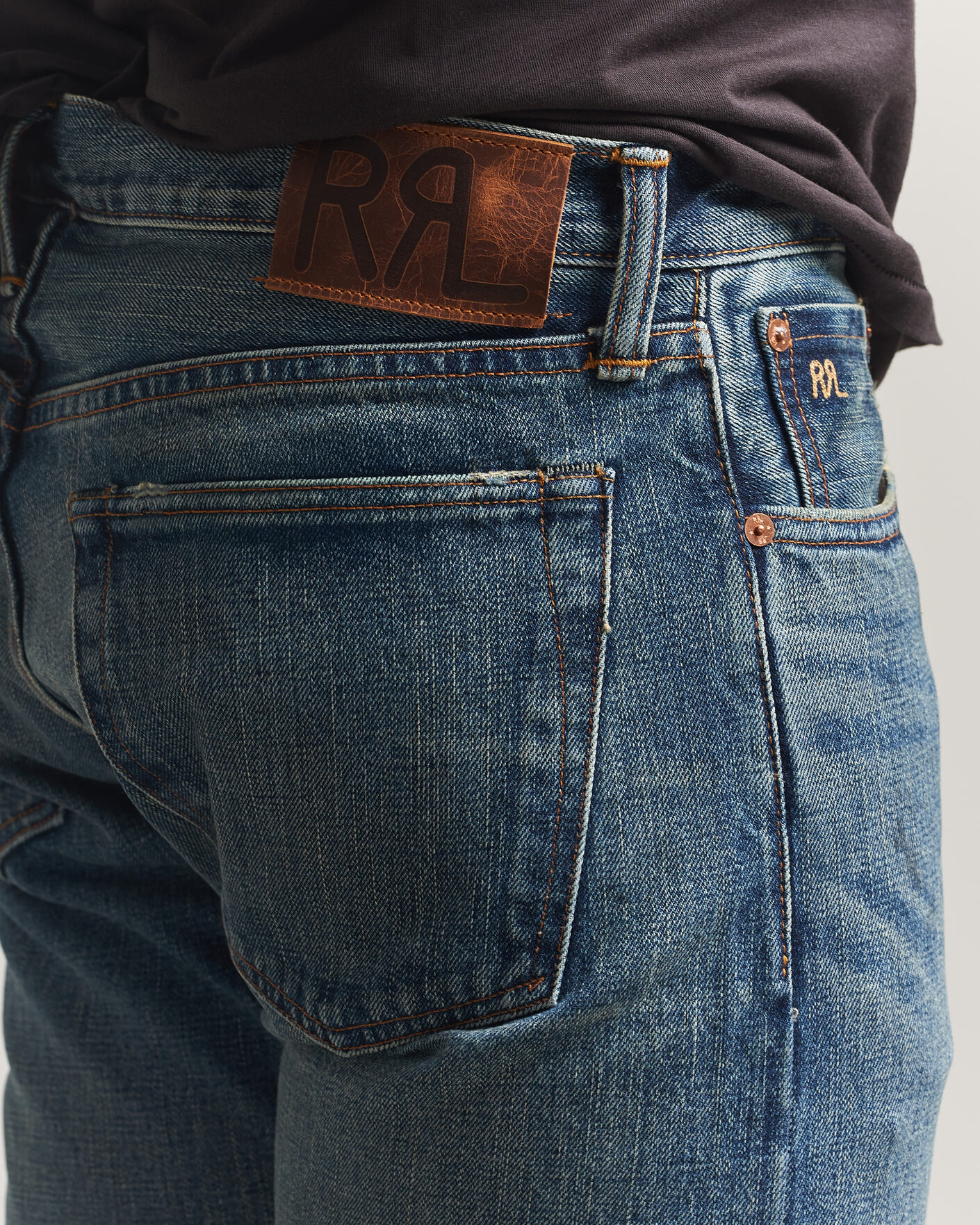 Herren | Hosen | RRL | Slim Fit Selvedge Denim Hillsview Wash