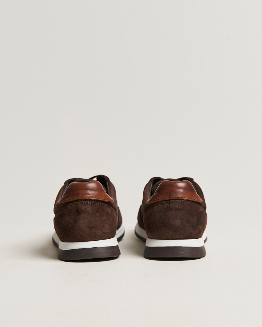 Herren | Sneaker | Loake Shoemakers | Bannister Running Sneaker Dark Brown Suede