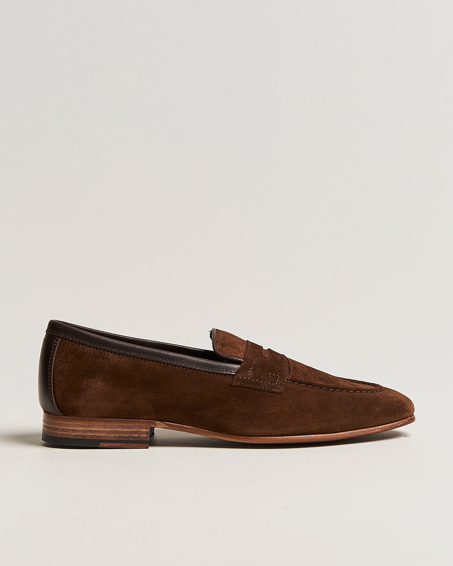 Herren | Loake Lifestyle Darwin Loafer Dark Brown Suede | Loake Lifestyle | Darwin Loafer Dark Brown Suede