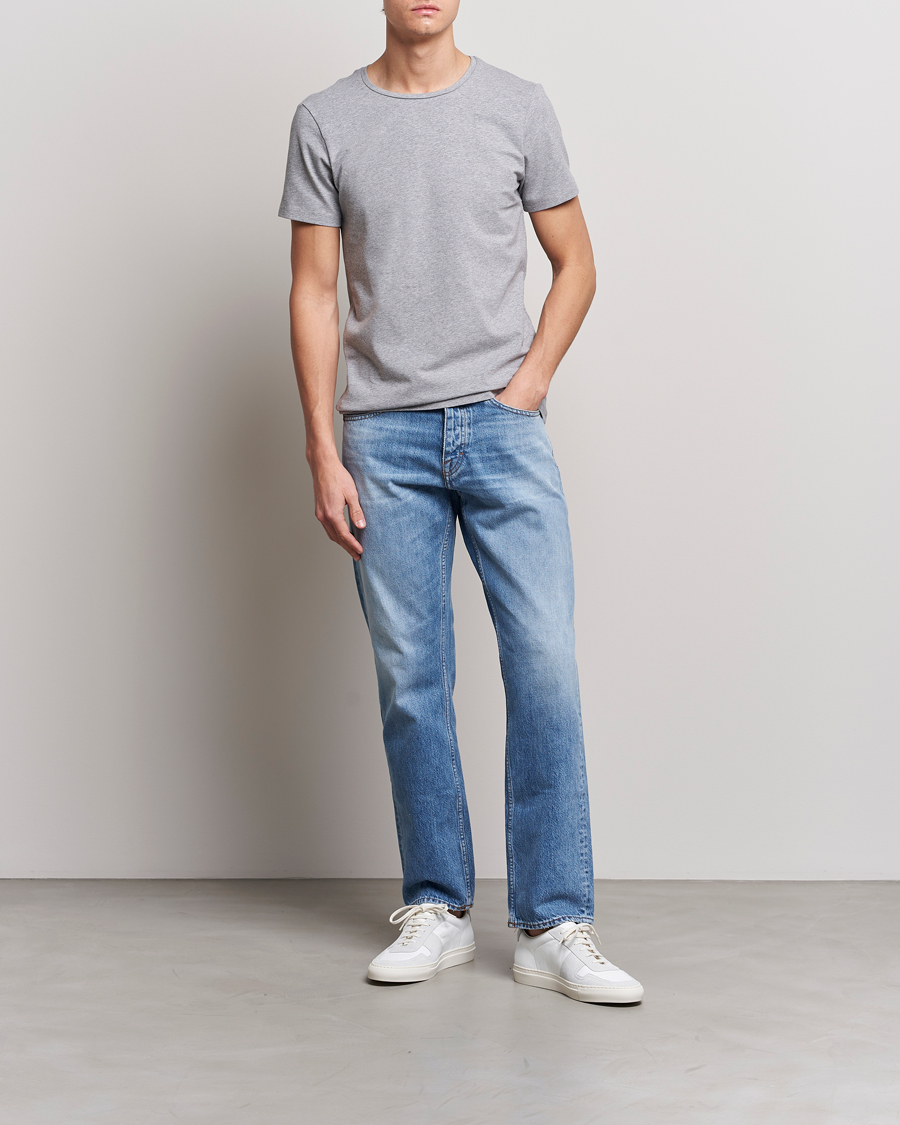 Herren | T-Shirts | Bread & Boxers | 4-Pack Crew Neck Tee White/Black/Grey/Navy