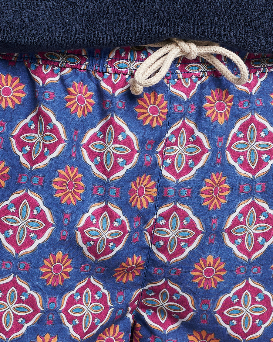 Herren | Ripa Ripa Maestrale Printed Swimshorts Blue/Red | Ripa Ripa | Maestrale Printed Swimshorts Blue/Red