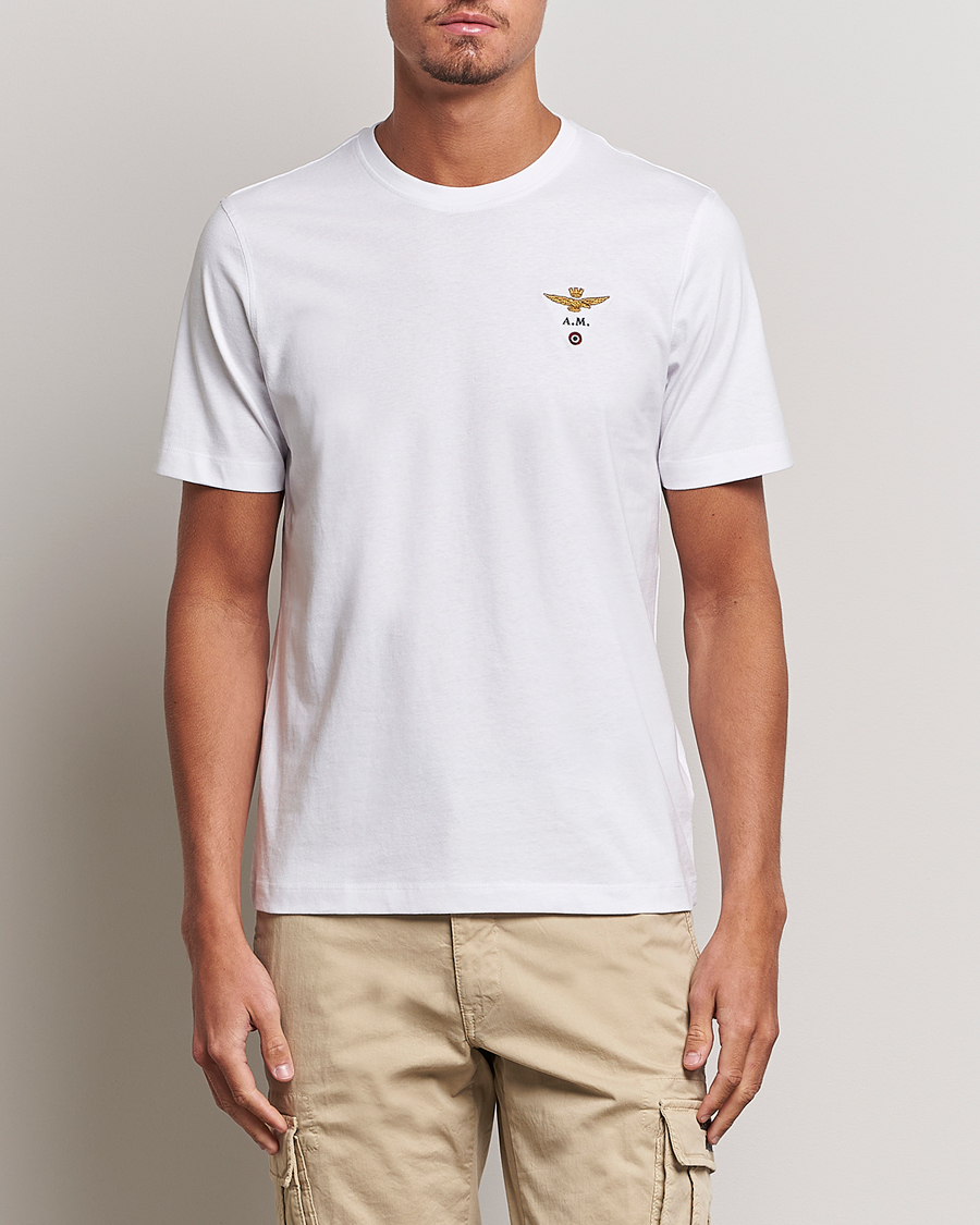 Men | T-Shirts | Aeronautica Militare | TS1580 Crew Neck Tee White