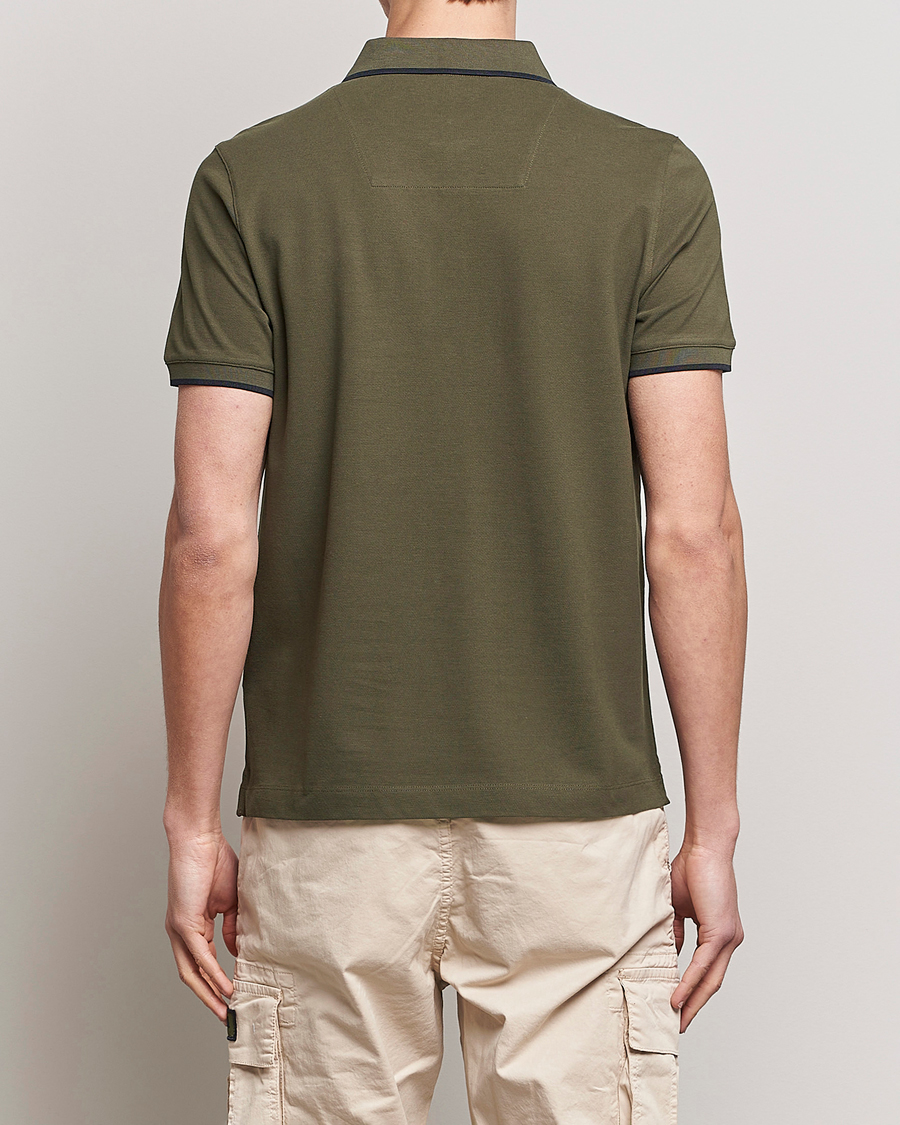 Herren | Poloshirts | Aeronautica Militare | Garment Dyed Cotton Polo Green