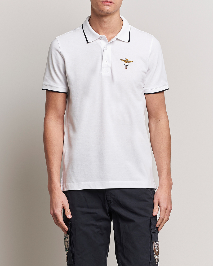 Herren | Kleidung | Aeronautica Militare | Garment Dyed Cotton Polo Off White