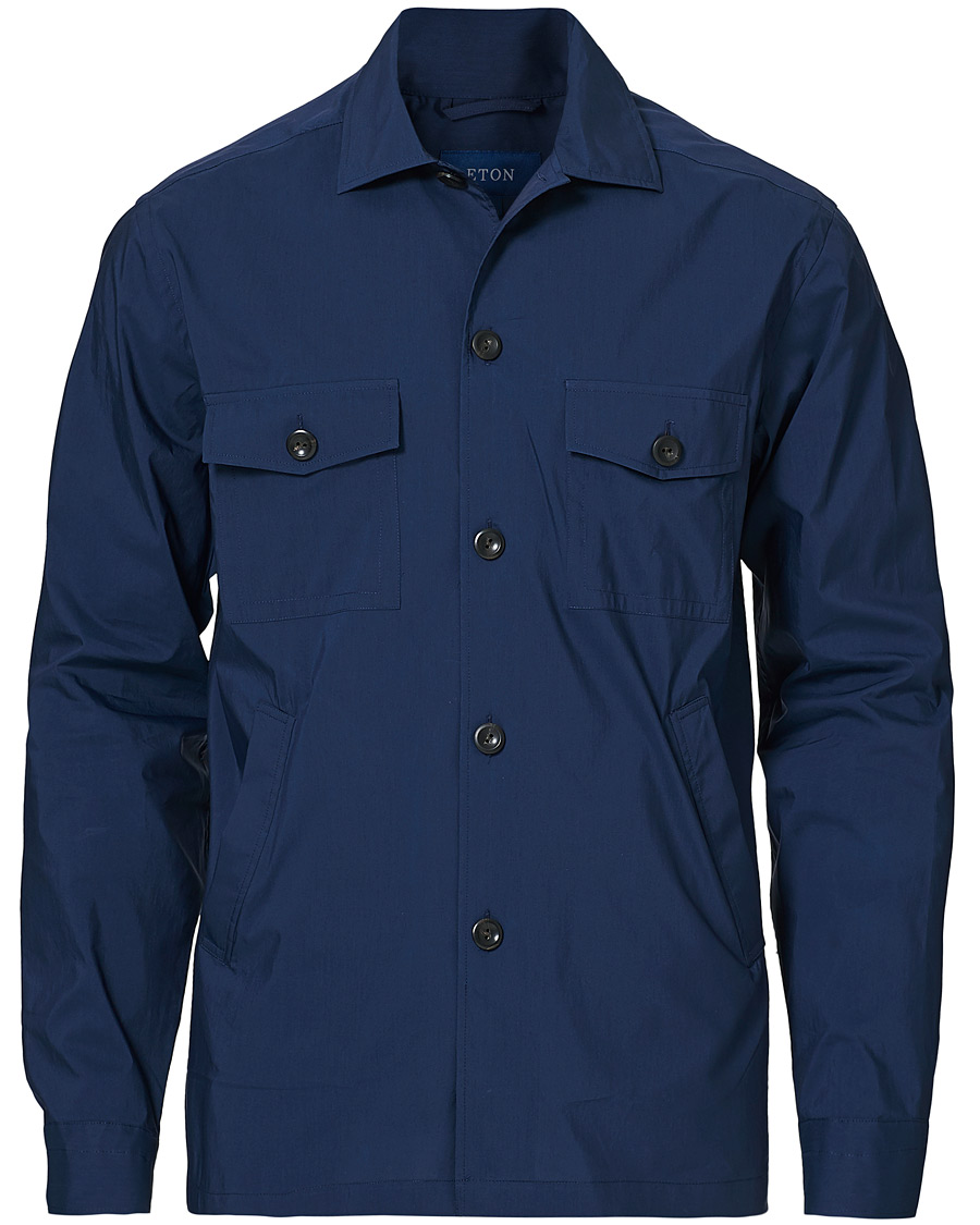 Herren | Hemden | Eton | Cotton/Nylon Overshirt Navy