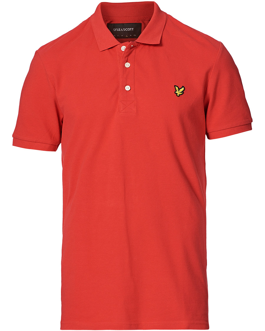 Herren | Poloshirts | Lyle & Scott | Plain Pique Polo Shirt Gala Red