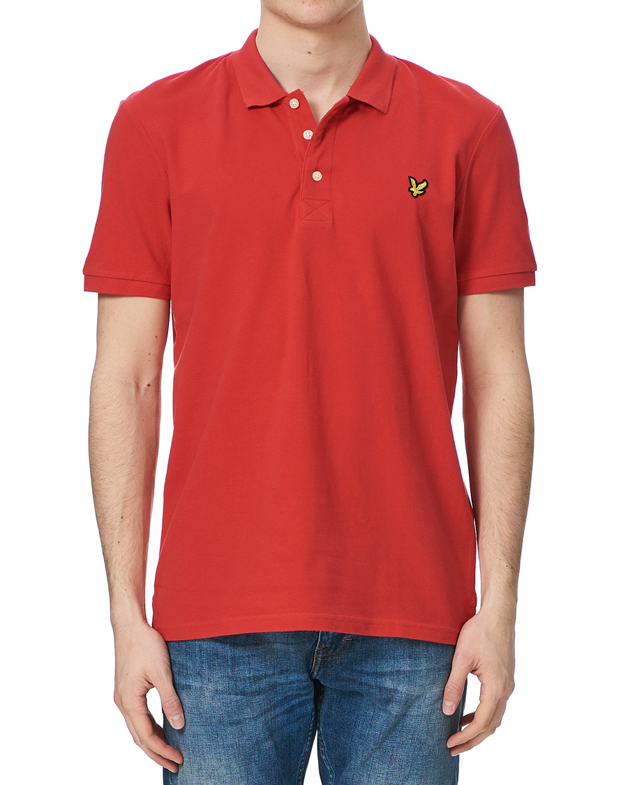 Herren | Poloshirts | Lyle & Scott | Plain Pique Polo Shirt Gala Red