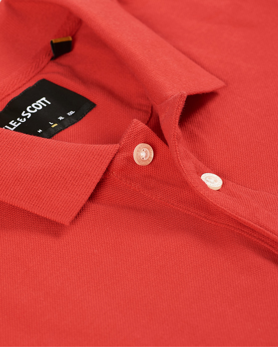 Herren | Poloshirts | Lyle & Scott | Plain Pique Polo Shirt Gala Red