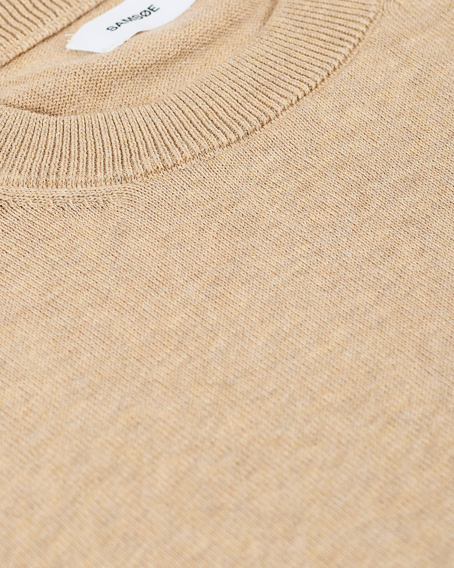 Herren | Pullover | Samsøe Samsøe | Samsøe & Samsøe Thijs Cotton/Cashmere Crew Neck Humus