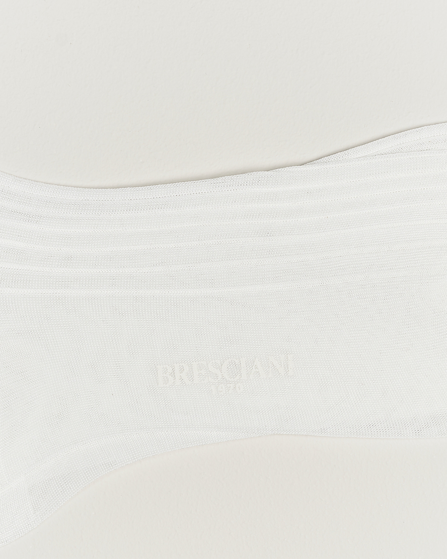 Herren | Kategorie | Bresciani | Cotton Ribbed Short Socks White