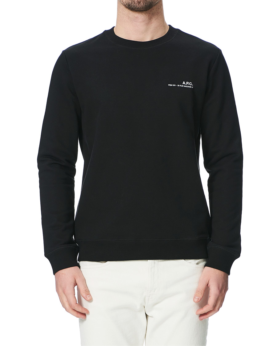 Herren | Pullover | A.P.C. | Item Crew Neck Sweatshirt Black