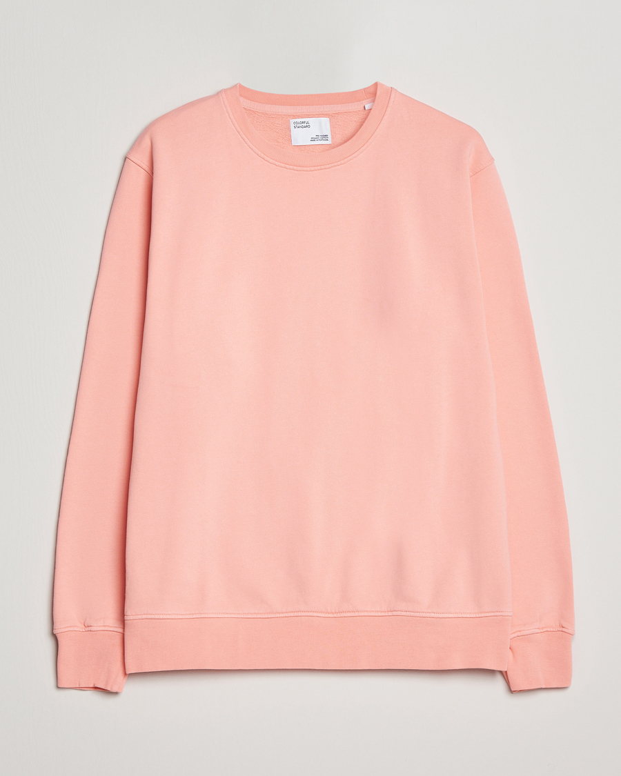 Herren | Pullover | Colorful Standard | Classic Organic Crew Neck Sweat Bright Coral