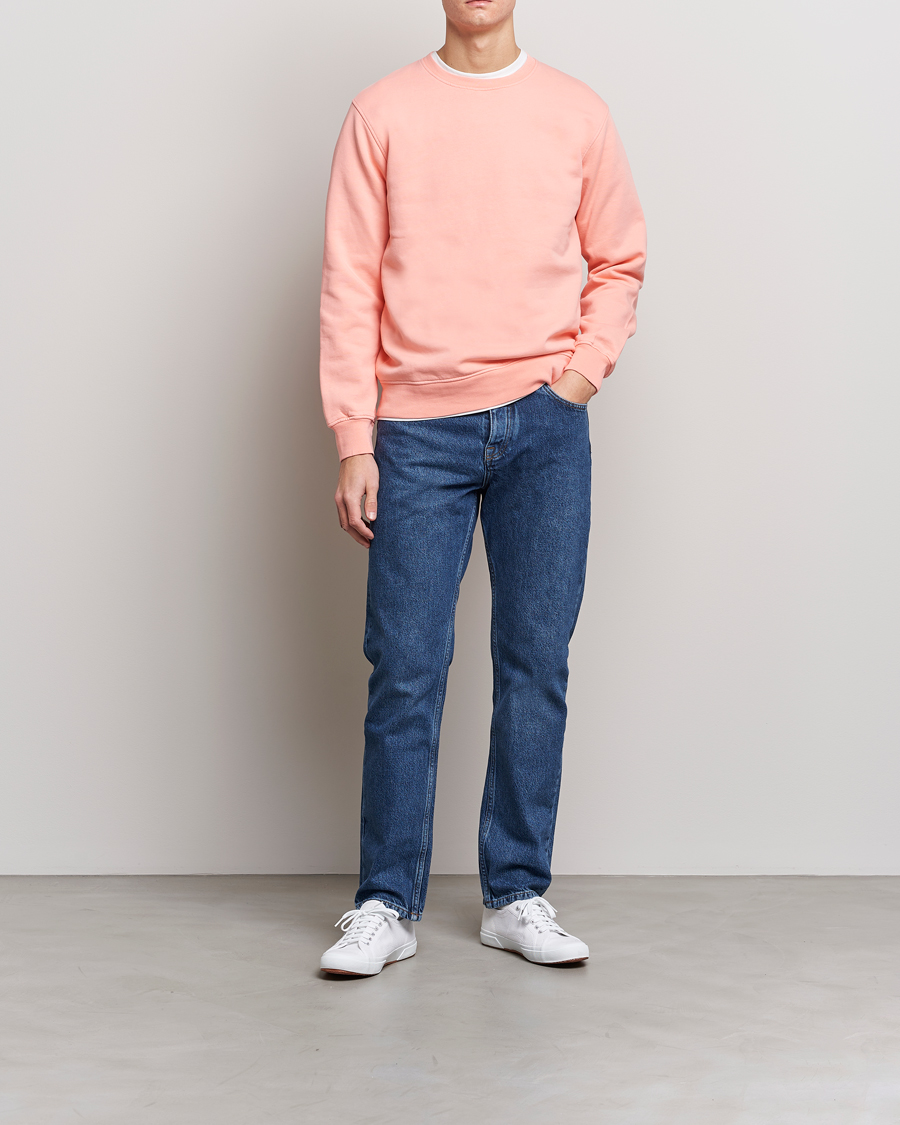 Herren | Pullover | Colorful Standard | Classic Organic Crew Neck Sweat Bright Coral
