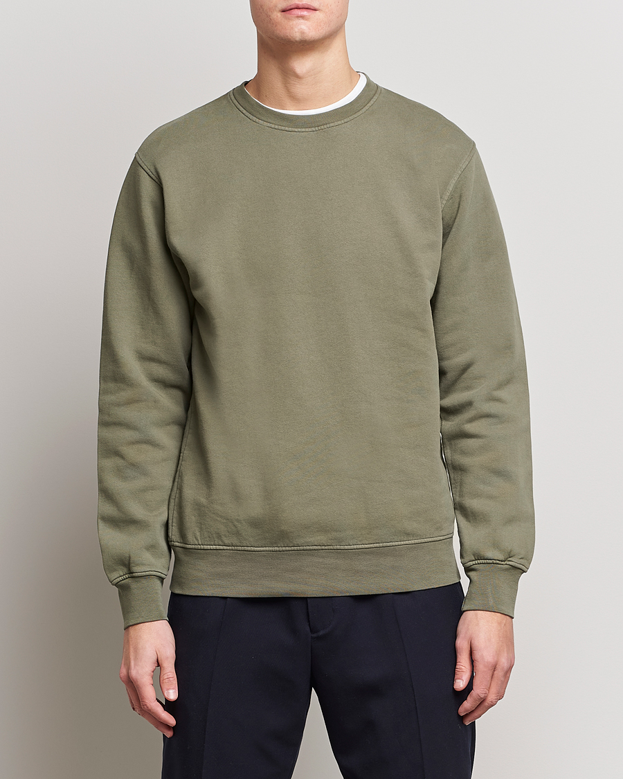 Herr | Colorful Standard | Colorful Standard | Classic Organic Crew Neck Sweat Dusty Olive