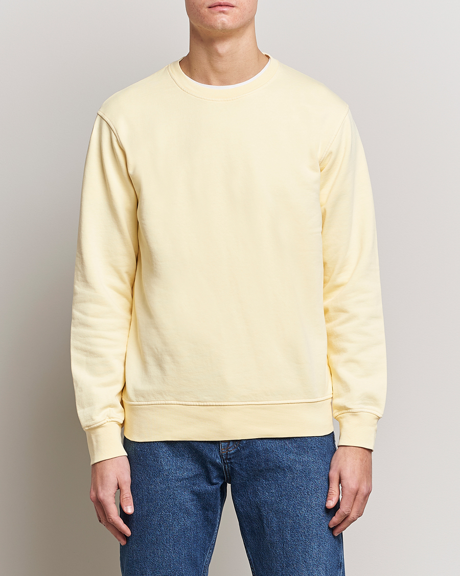Herren | Kleidung | Colorful Standard | Classic Organic Crew Neck Sweat Soft Yellow
