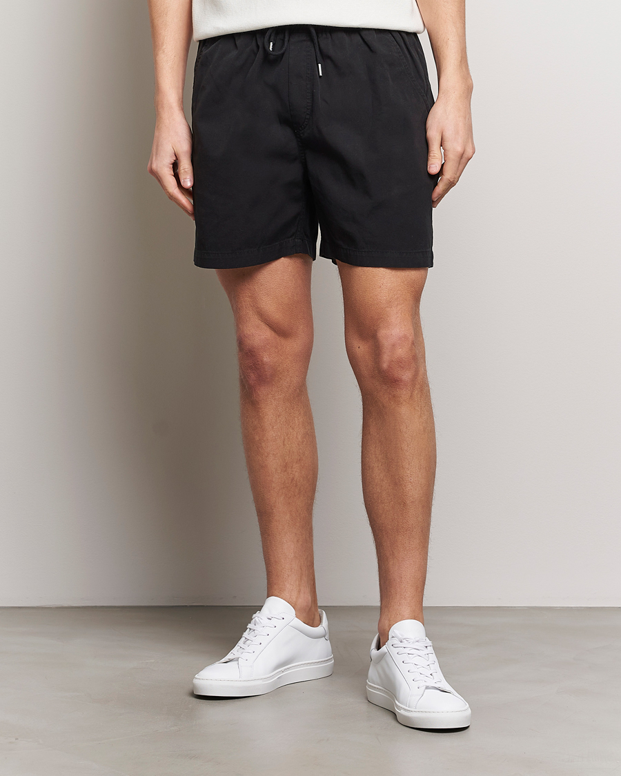 Herren | Shorts | Colorful Standard | Classic Organic Twill Drawstring Shorts Deep Black