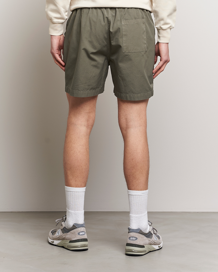 Herren | Shorts | Colorful Standard | Classic Organic Twill Drawstring Shorts Dusty Olive